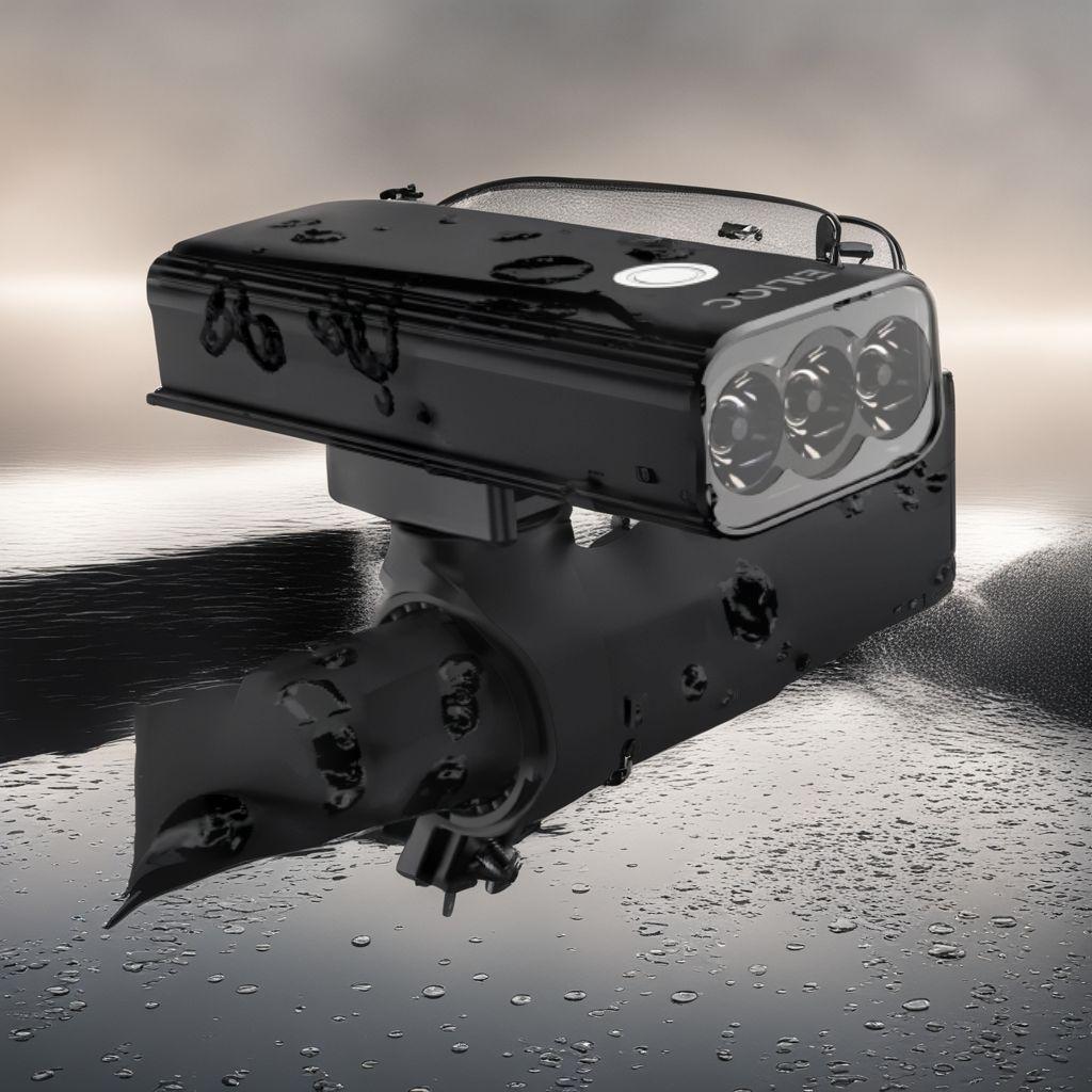 自転車ライト 6400mAh 1200ルーメンUSB充電式 防水 アルミ合金製