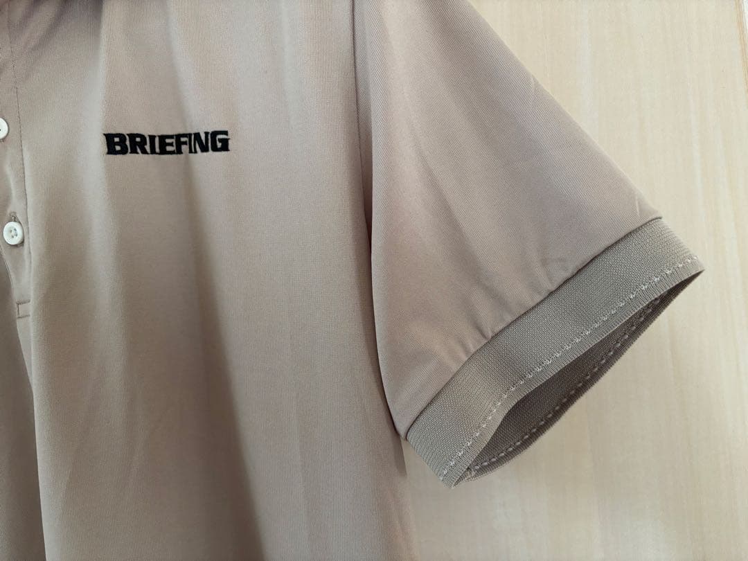 BRIEFING ブリーフィング ゴルフ ポロシャツ ベージュ メンズ