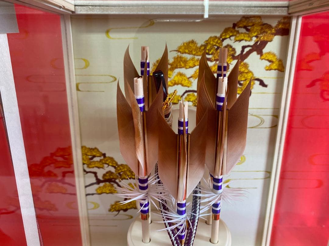 東京久月　破魔弓　コンパクトアクリルケース・間口約２１×奥行約１９×高さ約２９㎝