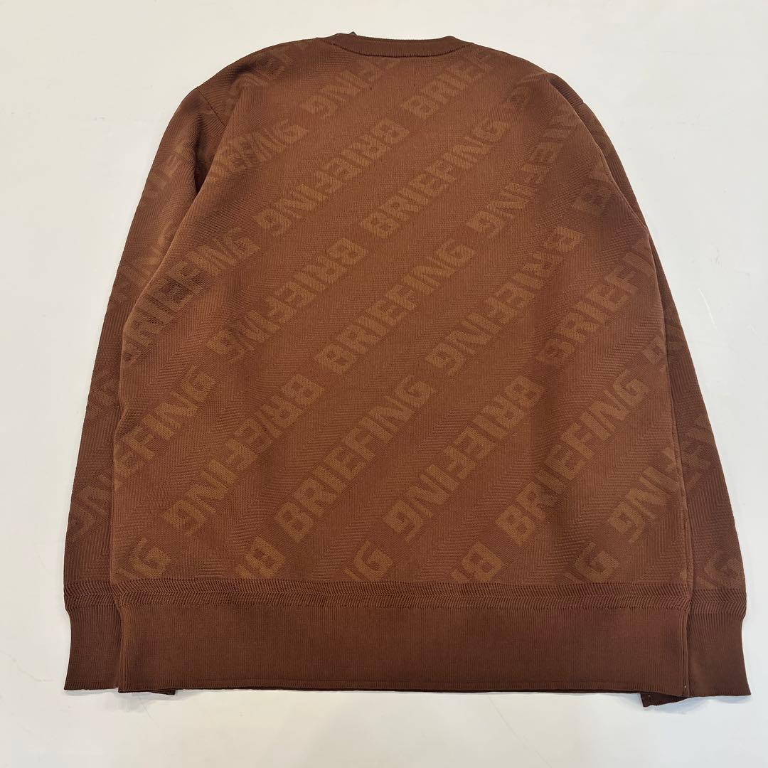 新品　BRIEFING CE BIAS LOGO CREWNECK KNIT M