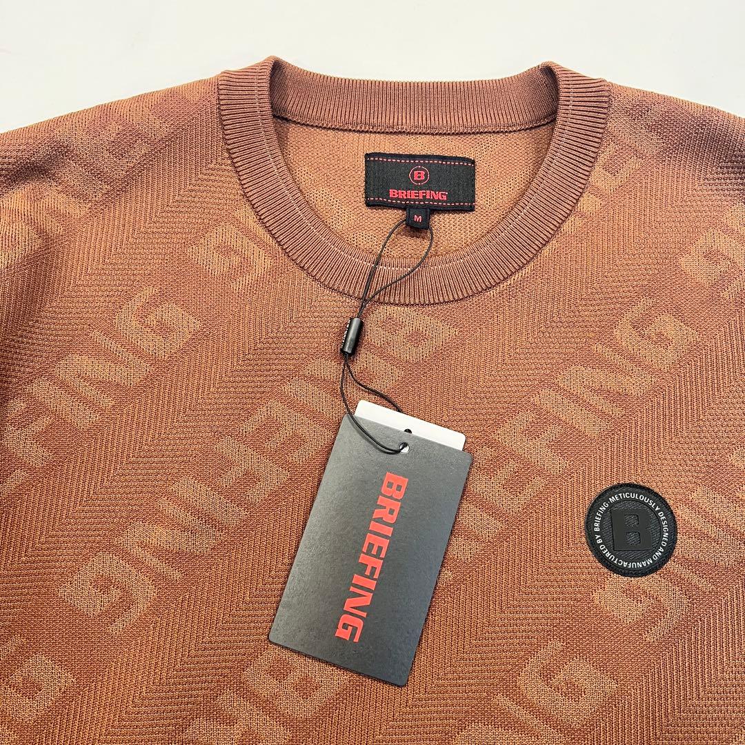 新品　BRIEFING CE BIAS LOGO CREWNECK KNIT M