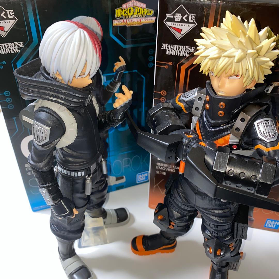 ヒロアカ　一番くじ　ワールドヒーローズミッション　轟焦凍　爆豪勝己　フィギュア