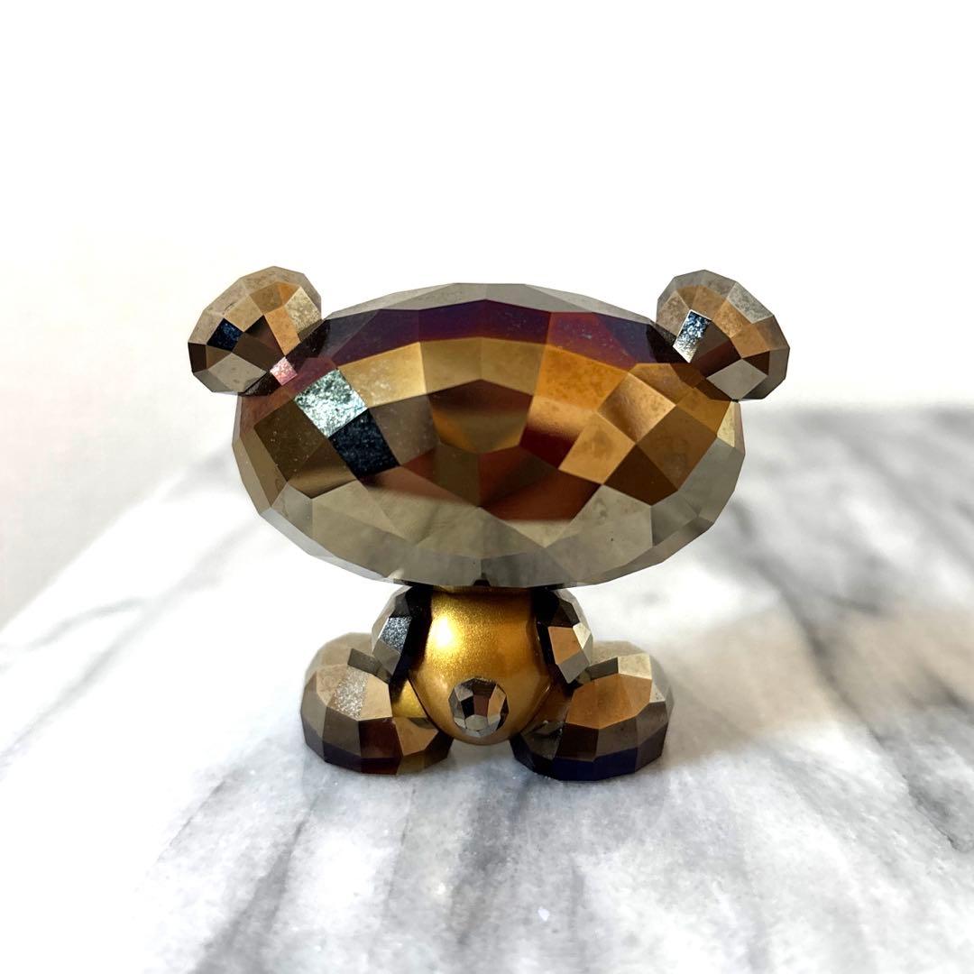 【希少・廃盤】スワロフスキー クリスベア ゴールド フィギュリン（フランス購入品