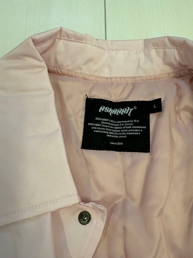 BSRABBIT ビエスラ コーチジャケット（パステルピンク）