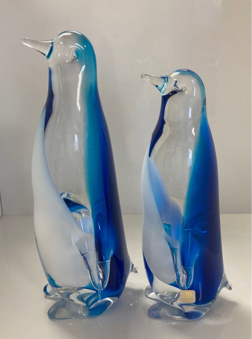MultiGlass マルティグラス　マルテイグラス　ガラス工芸　ペンギン　親子