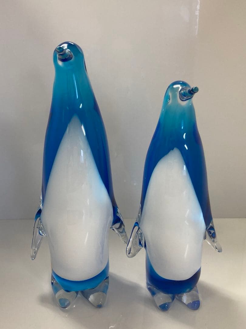 MultiGlass マルティグラス　マルテイグラス　ガラス工芸　ペンギン　親子