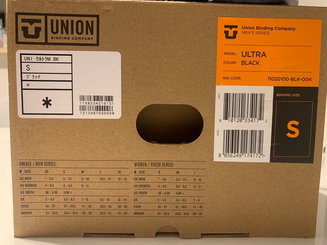 25-26 UNION ULTRA color:BLACK size：S メンズ