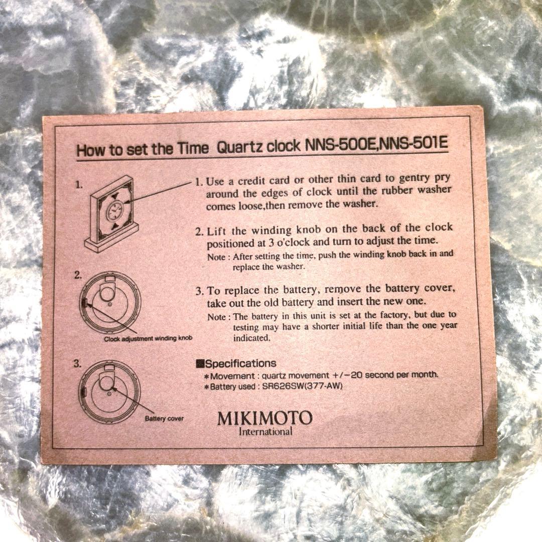 MIKIMOTO クリスタル置時計 Coca-Cola レア ミキモト　置時計