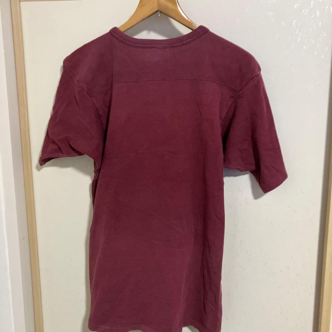 Champion USCロゴ シャツ Sサイズ マルーンNR.NC