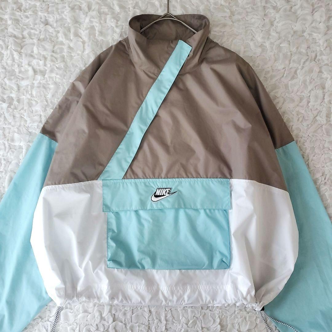 NIKE アノラックジャケット ロゴ刺繍 スポーツウェア セットアップ XL L