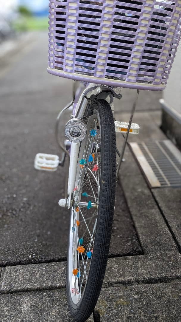 幼児用自転車 ラベンダー カラフル (津島市での手渡しのみ対応しています)