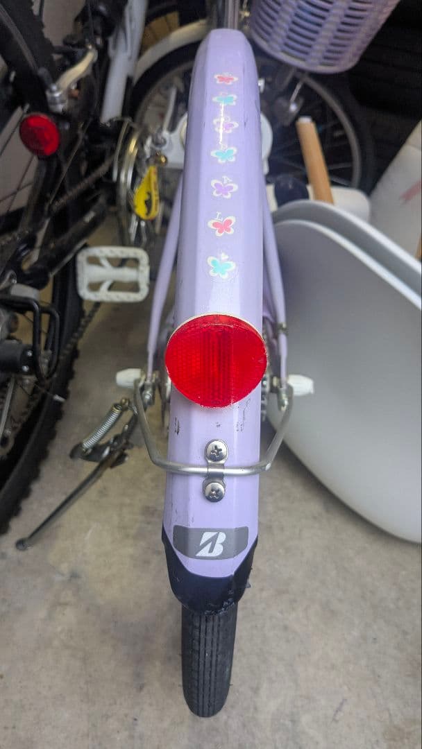 幼児用自転車 ラベンダー カラフル (津島市での手渡しのみ対応しています)