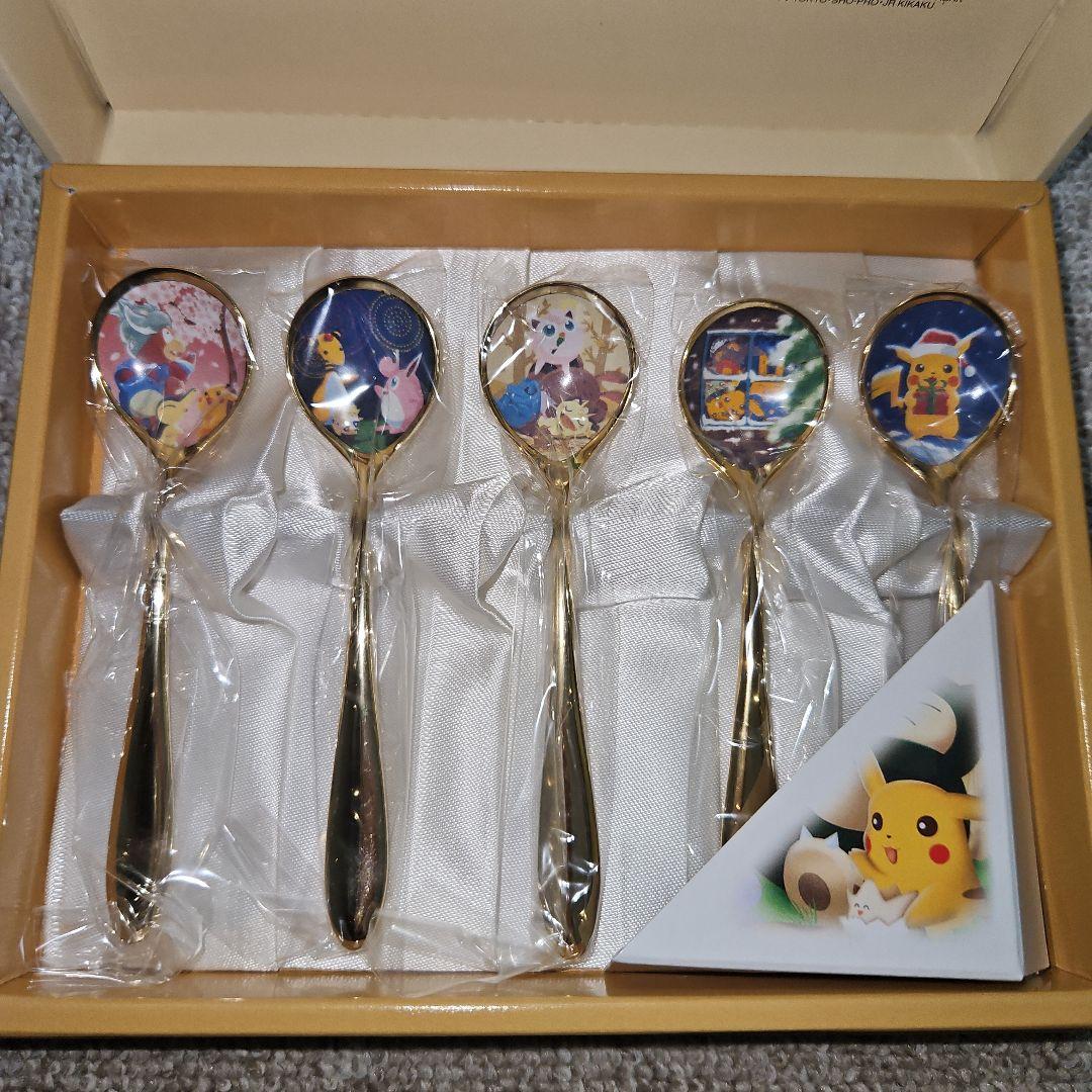 レア 四季のポケモン (ゴールド) スプーン 5本セット FS-C5