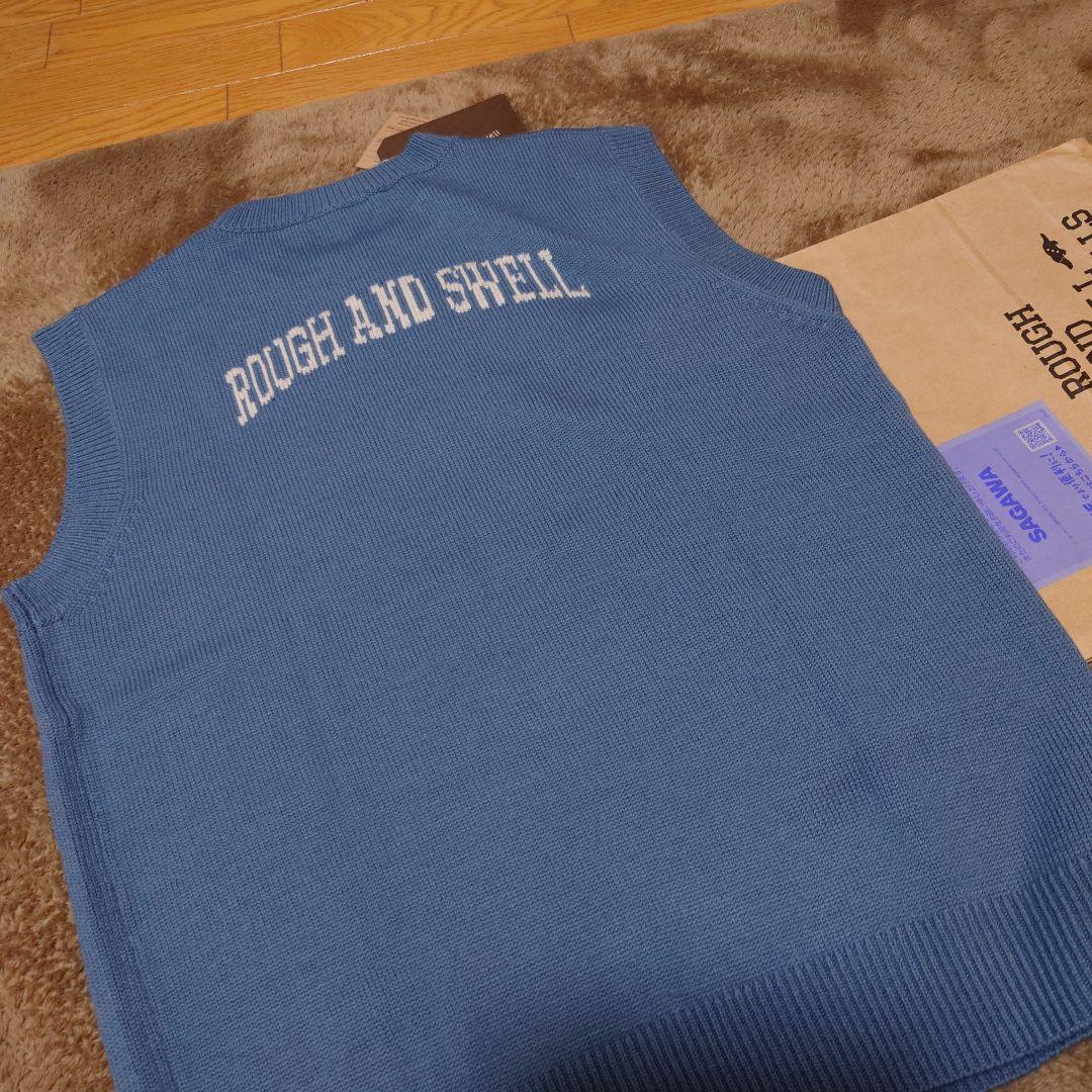 【新品未使用品】rough and swell ベスト ブルー L