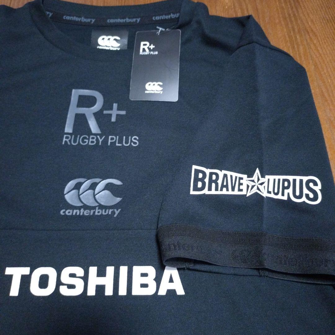 【canterbury】東芝ブレイブルーパス RUGBY PLUS Tシャツ 黒