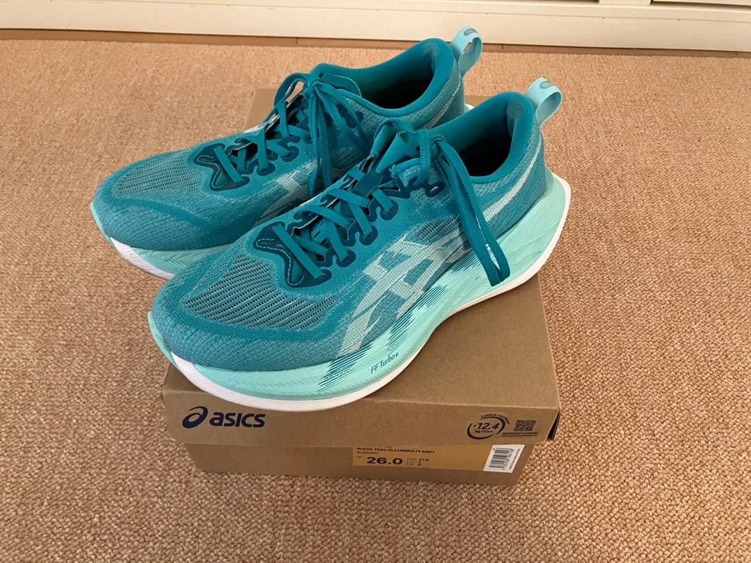 ASICS スーパーブラスト2 Superblast 2 26cm グリーン