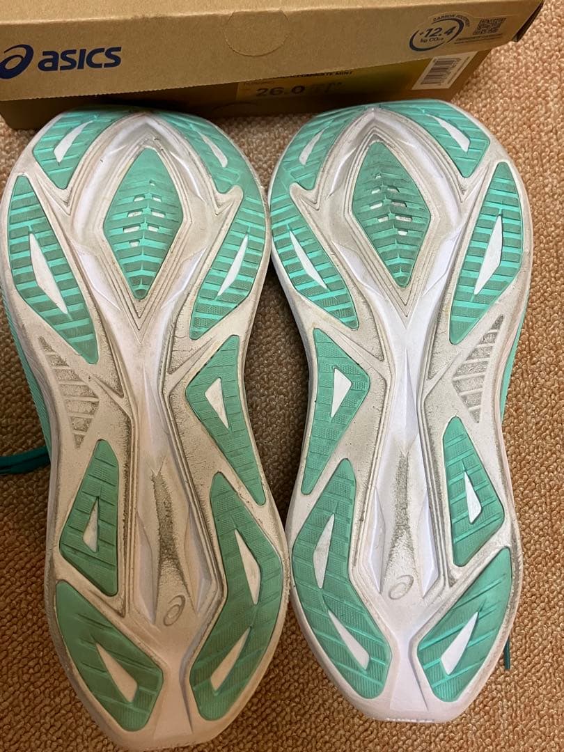 ASICS スーパーブラスト2 Superblast 2 26cm グリーン