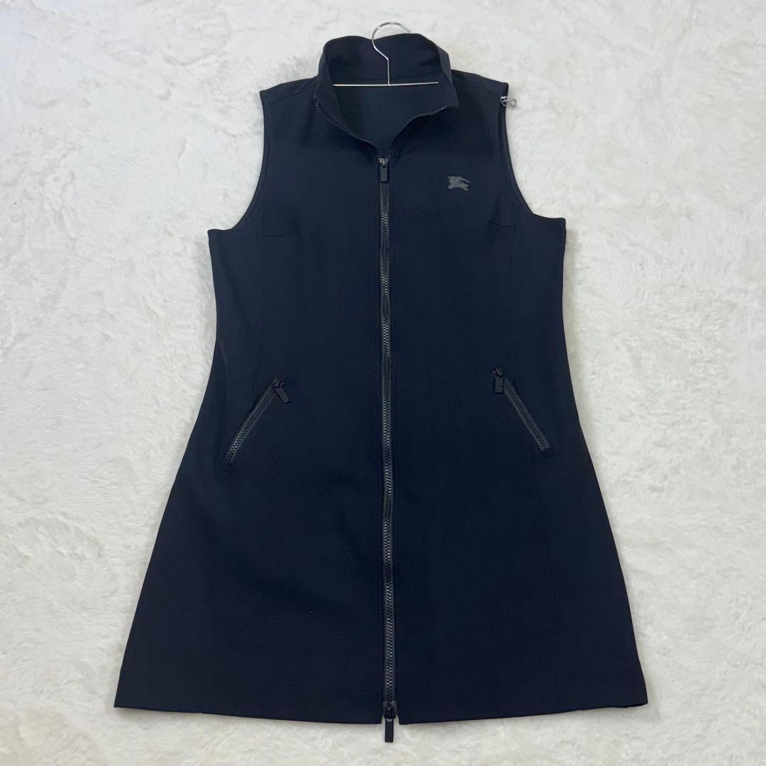 バーバリーゴルフ ジップワンピース 黒 M サイズ2