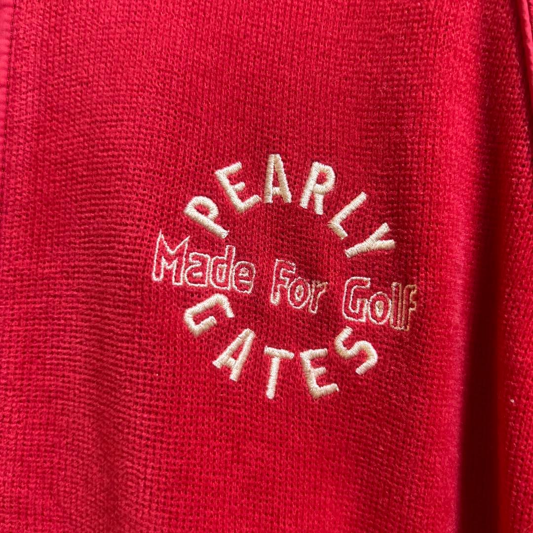 PEARLY GATES ⭐️フード付きジャケット　レッド　サイズ2 最終値下げ❗️