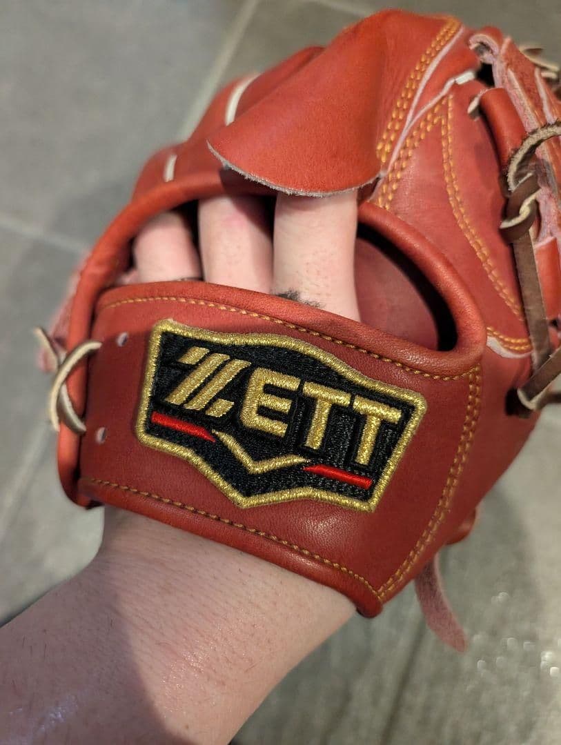 ZETT プロステイタス　グローブ　軟式投手用 赤　一般軟式