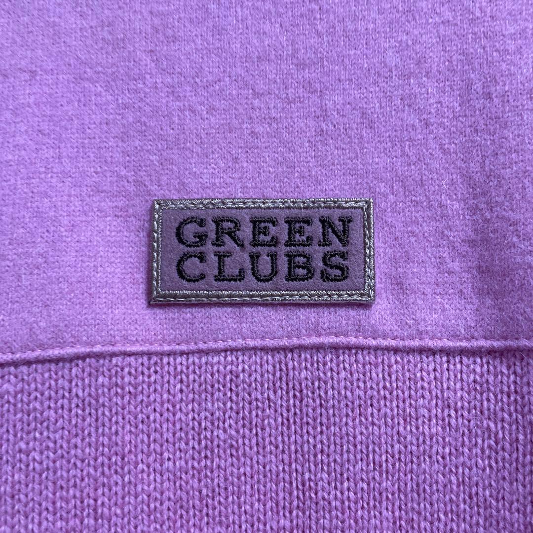 美品 GREENCLUBS スヌーピー ハーフジップ ニット ピンク