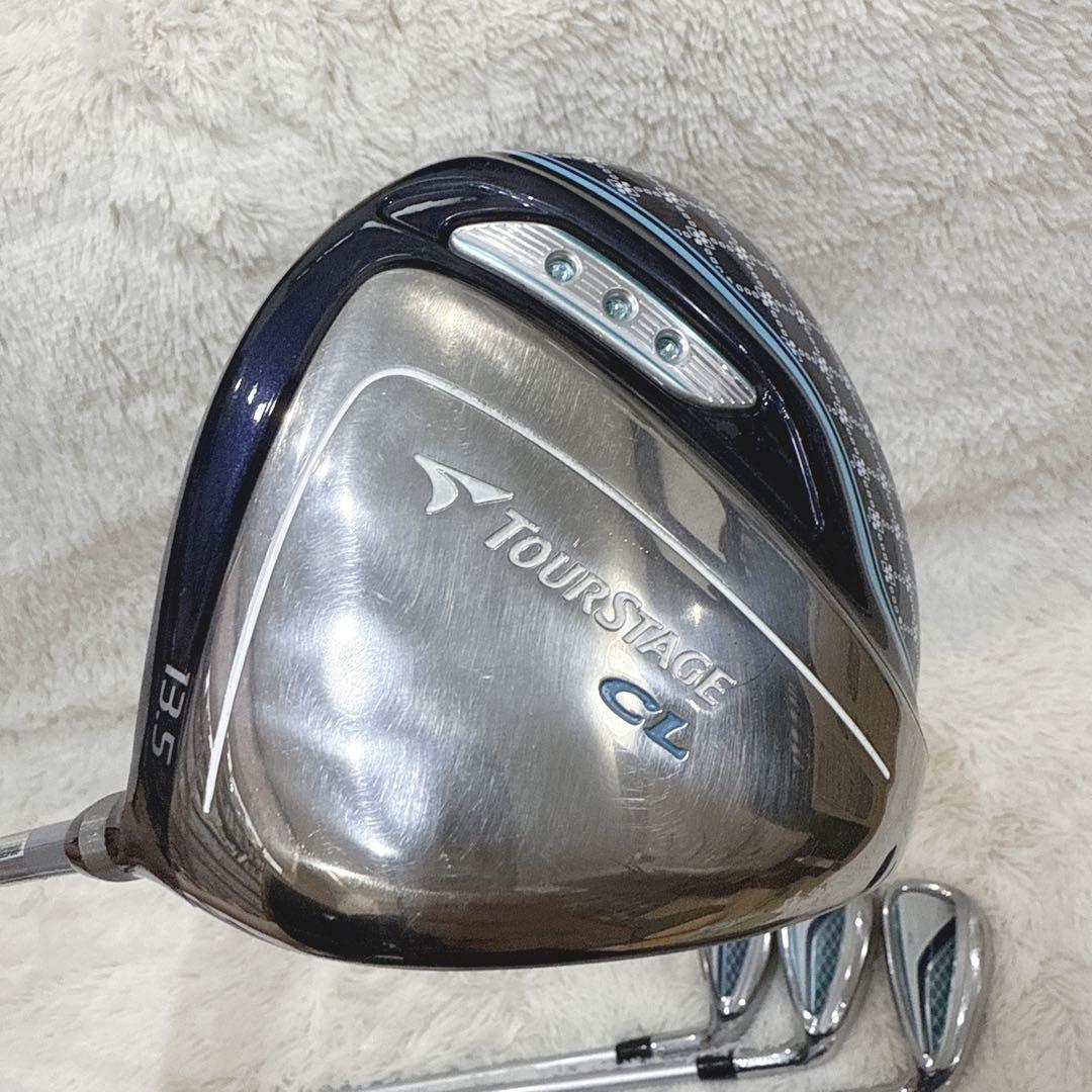 レディース ゴルフセット TOURSTAGE CL 8本セット パター付き 右