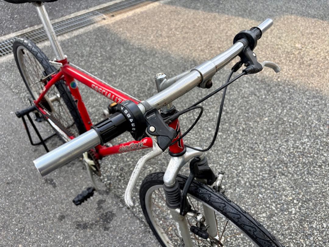 ビンテージクロモリMTB スペシャライズドOLD MTB タイヤ前後新品 難あり