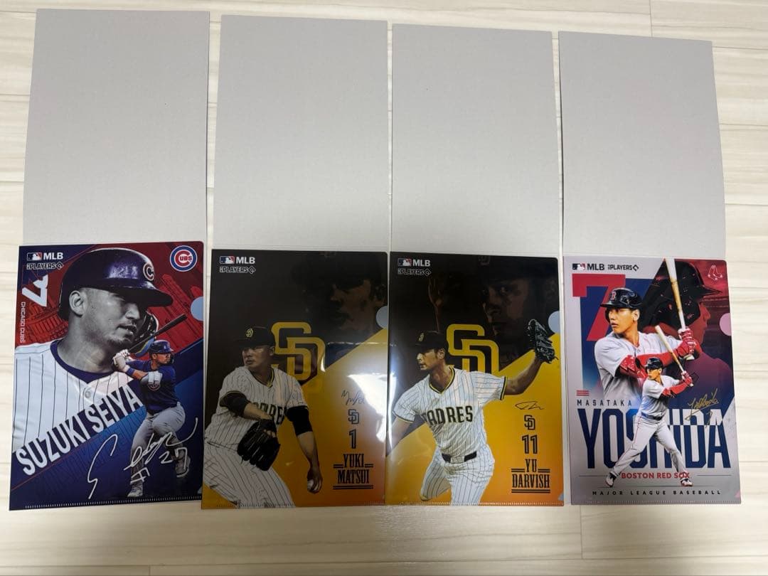 MLBクリアファイルコレクション　フラットガシャポン　全12種　コンプリート