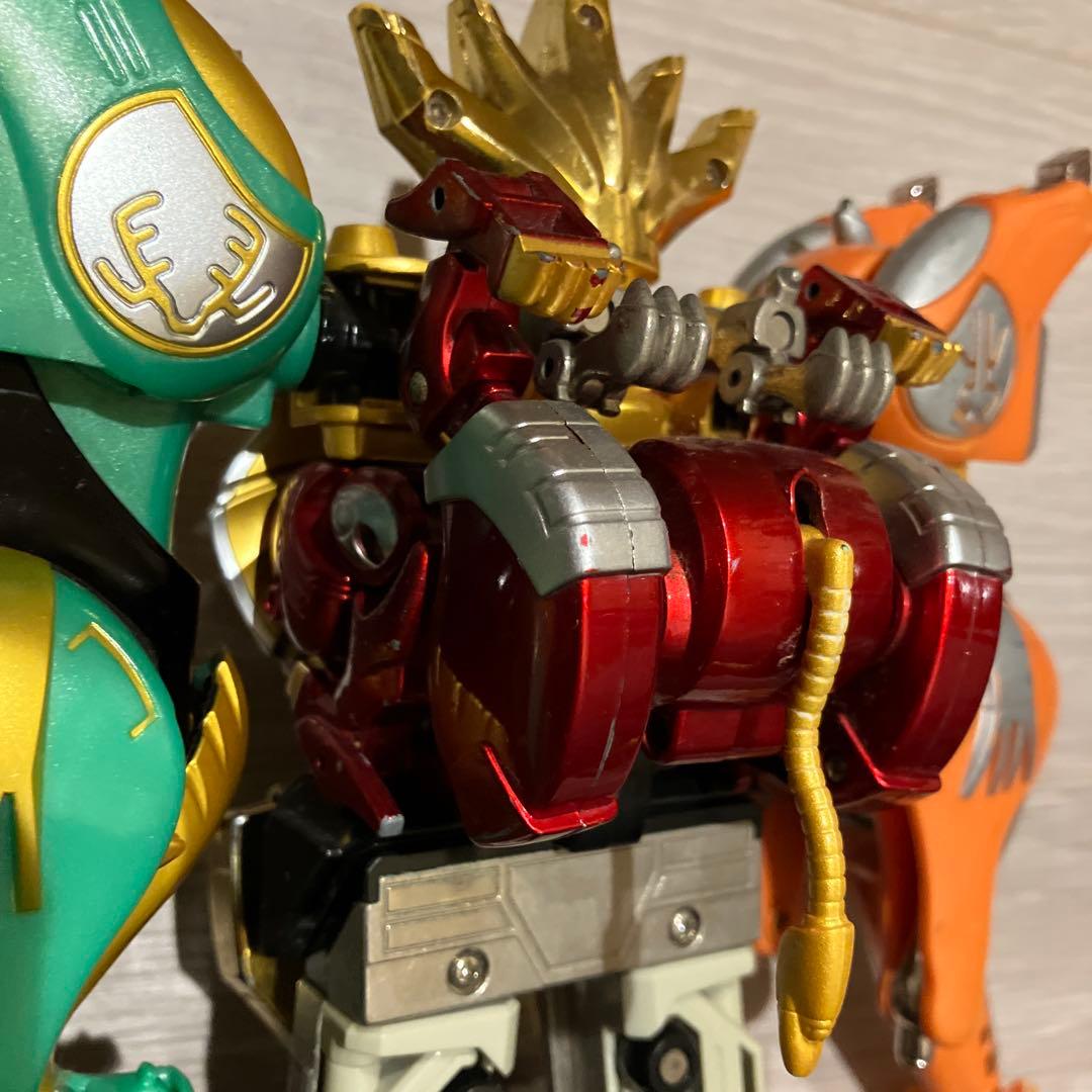 DX超合金　百獣戦隊ガオレンジャー　ガオキングスピアー　ガオキングクロスホーン