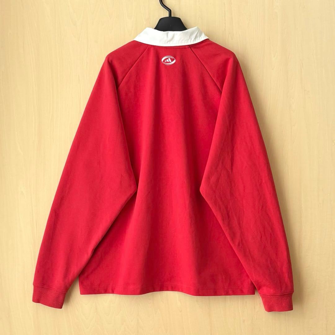 00s古着　アディダス　ブリティッシュ＆アイリッシュ・ライオンズ　ラガーシャツ