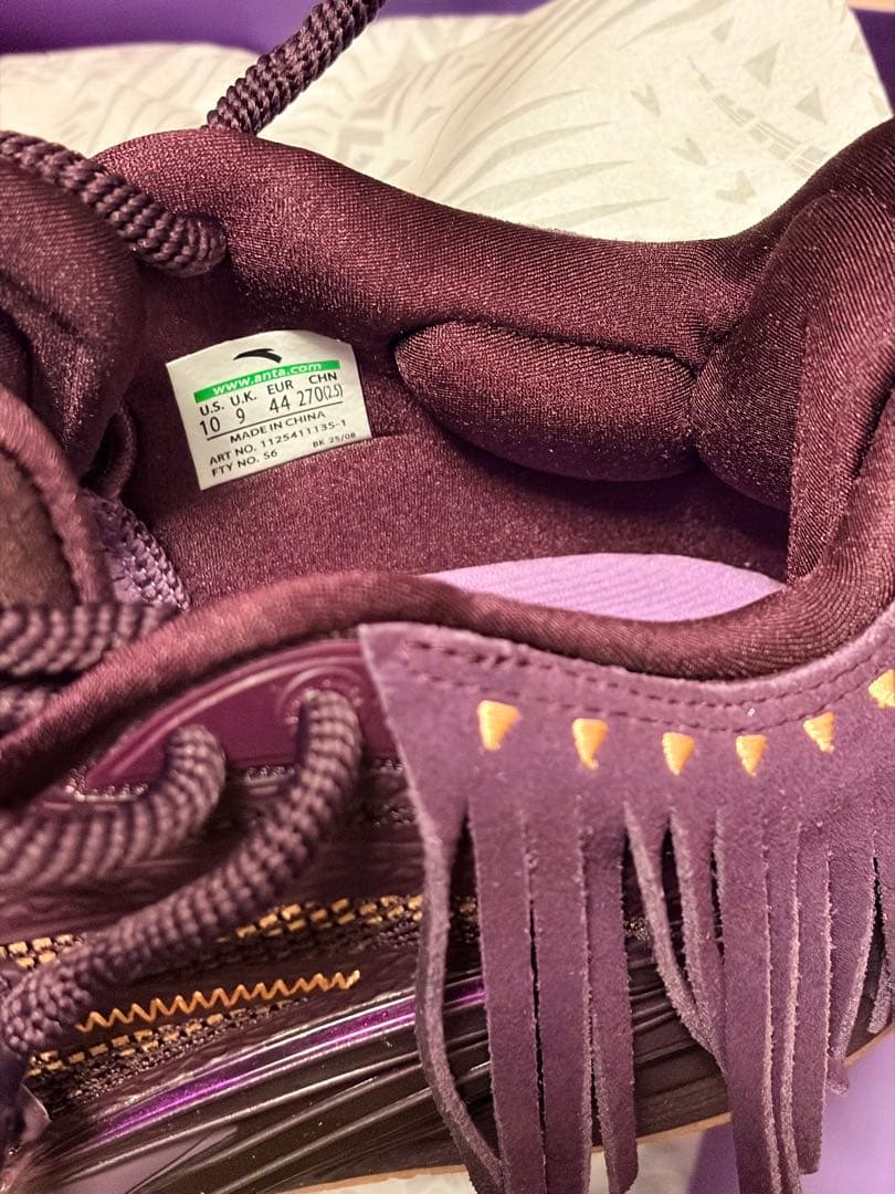 ANTA KAI1 KYRIE IRVING カイリー　アービング バッシュ 紫