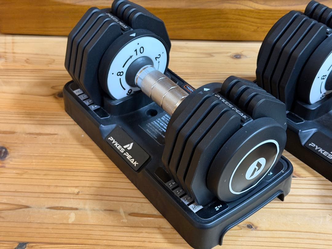 【即日発送】PYKES PEAK 可変式ダンベル 10kg セット
