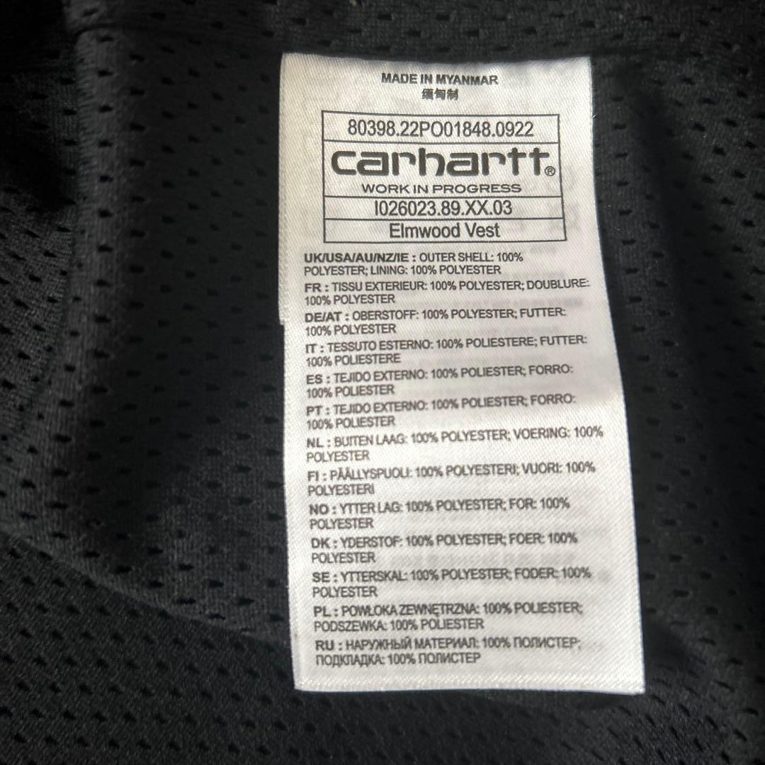 Carhartt ブラック フィッシングベスト L