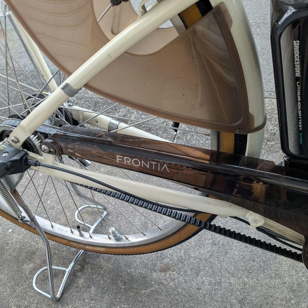 ブリジストン電動アシスト自転車♢送料込♢2022/2購入物置保管♢ベルト式