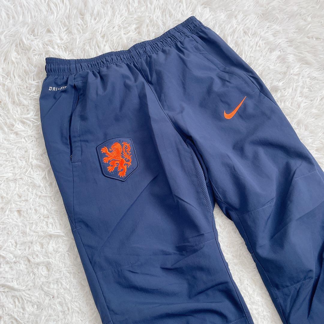 NIKE サッカー オランダ代表 2014 ナイロンパンツ ネイビー M