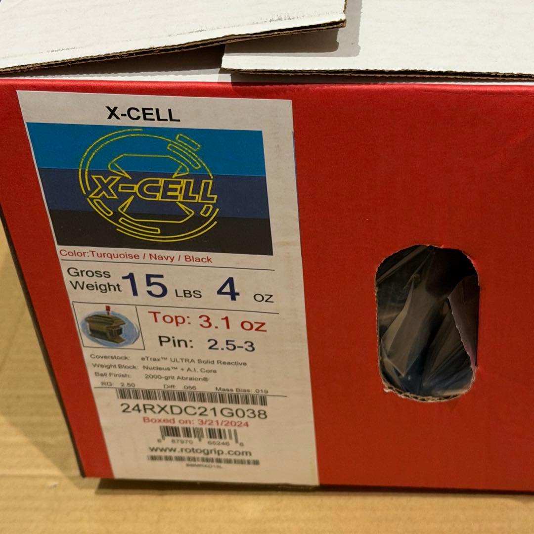 X-CELL 15ポンド 新品未使用 ボウリングボール