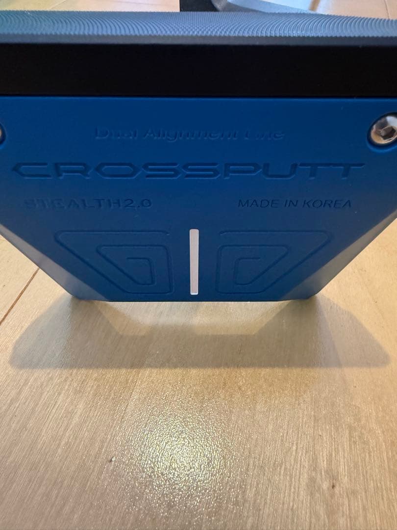 CROSSPUTT パター 黒 青　ヘッドカバー付き