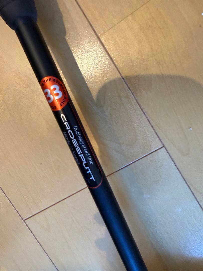 CROSSPUTT パター 黒 青　ヘッドカバー付き