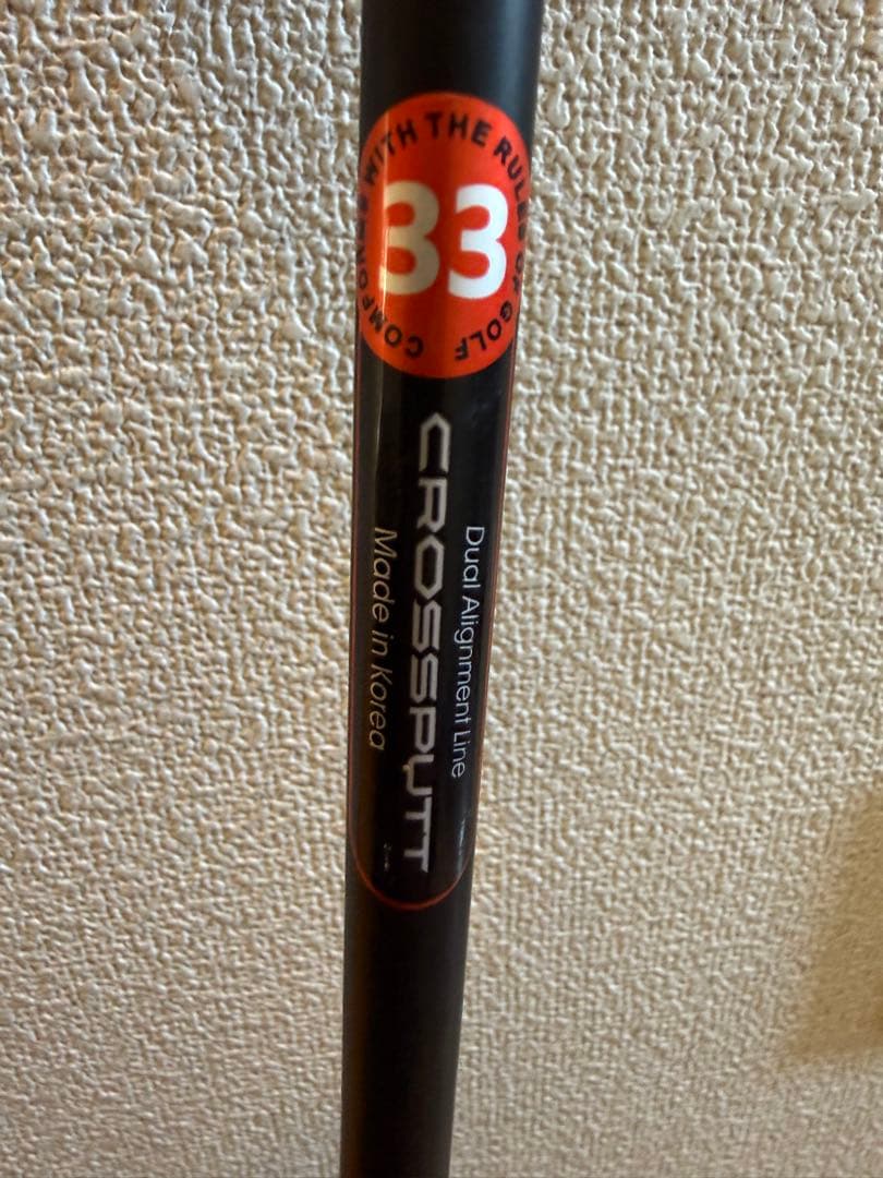 CROSSPUTT パター 黒 青　ヘッドカバー付き