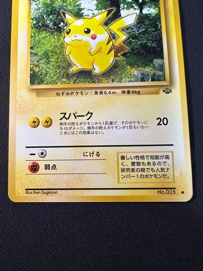 旧裏 極美品 ピカチュウ ポケモンジャングル⑤