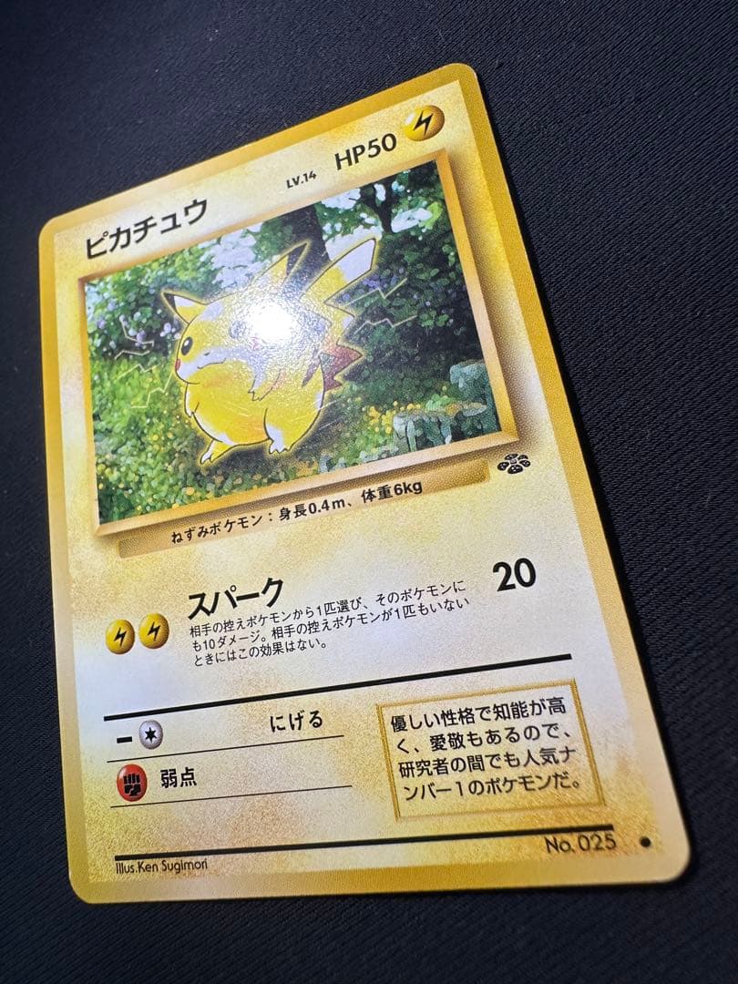 旧裏 極美品 ピカチュウ ポケモンジャングル⑤