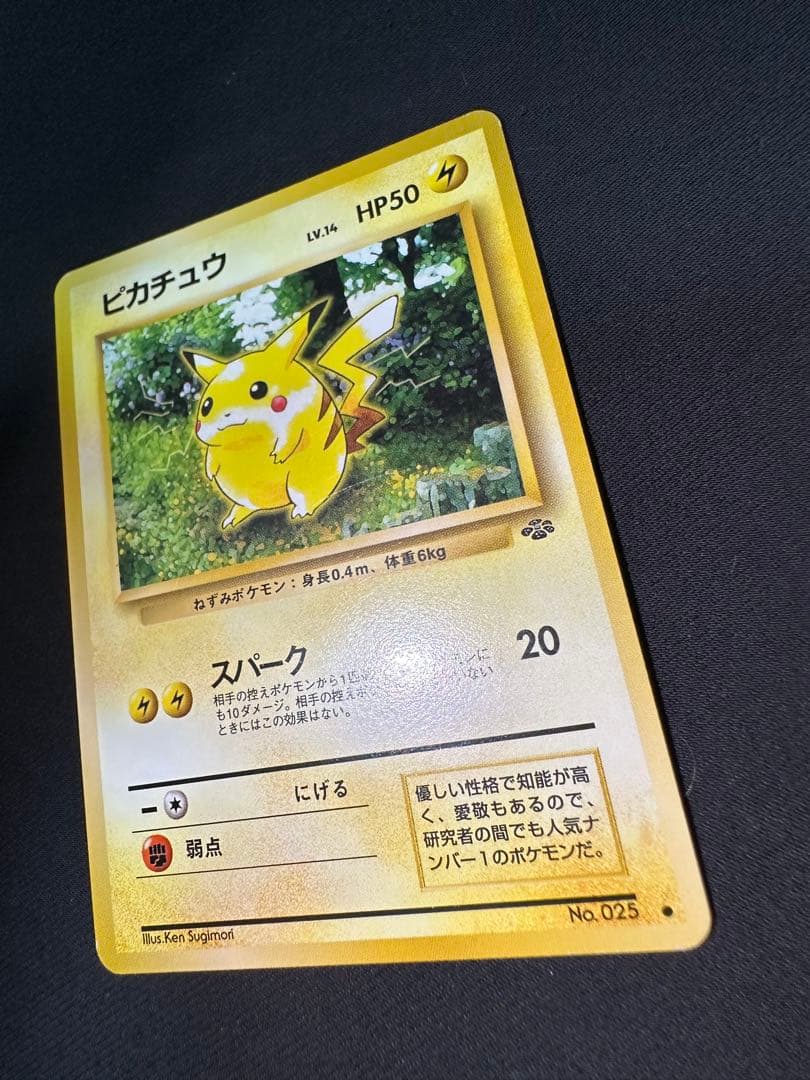 旧裏 極美品 ピカチュウ ポケモンジャングル⑤