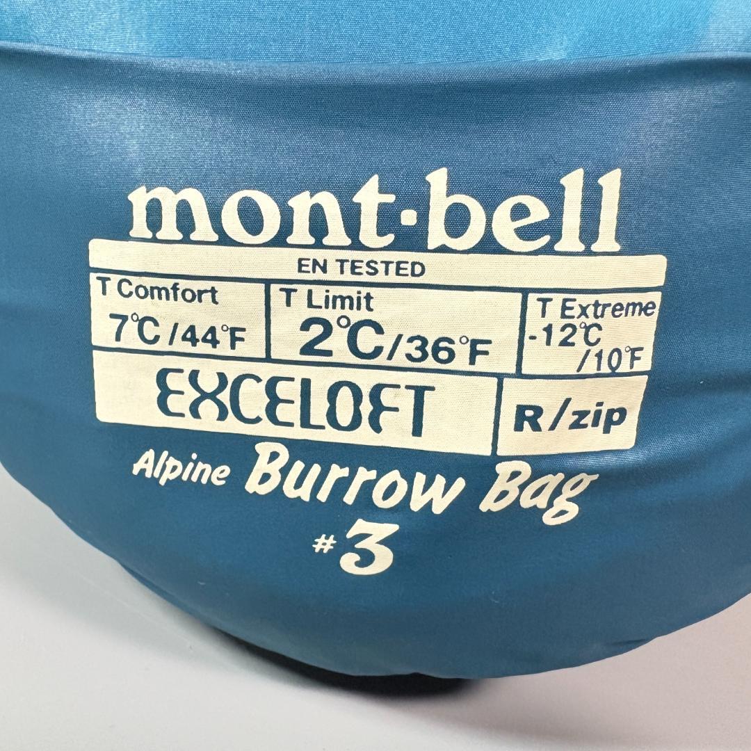 モンベル MontBell アルパインバロウバッグ#3 寝袋 シュラフ