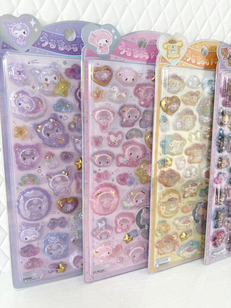 うるちゅるポップシール　サンリオ　ベビー　日焼け　7種