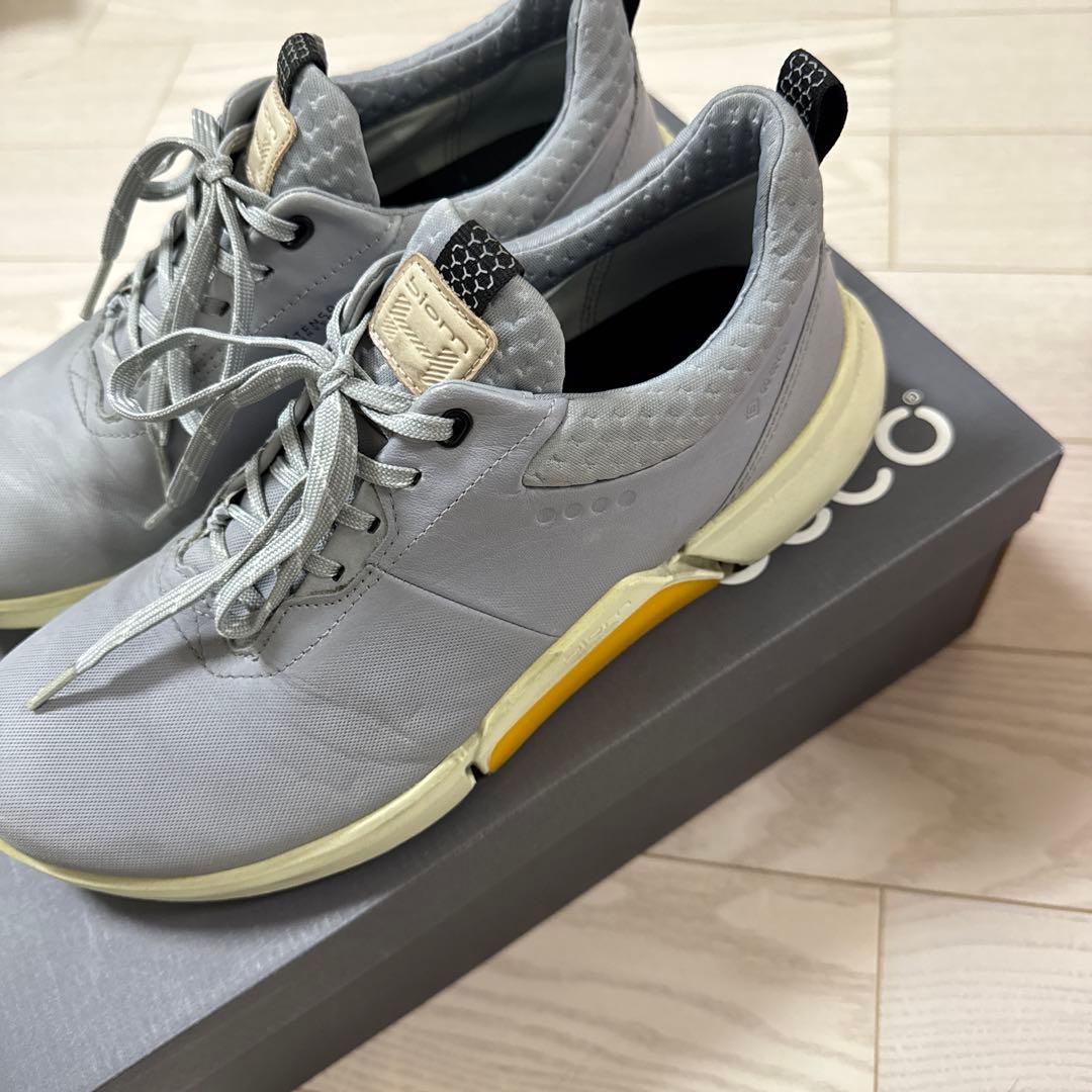 ecco エコー ゴルフシューズ グレー 40 スパイクレス
