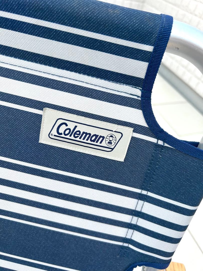 Coleman リラックスフォールディングベンチ ネイビー ホワイト