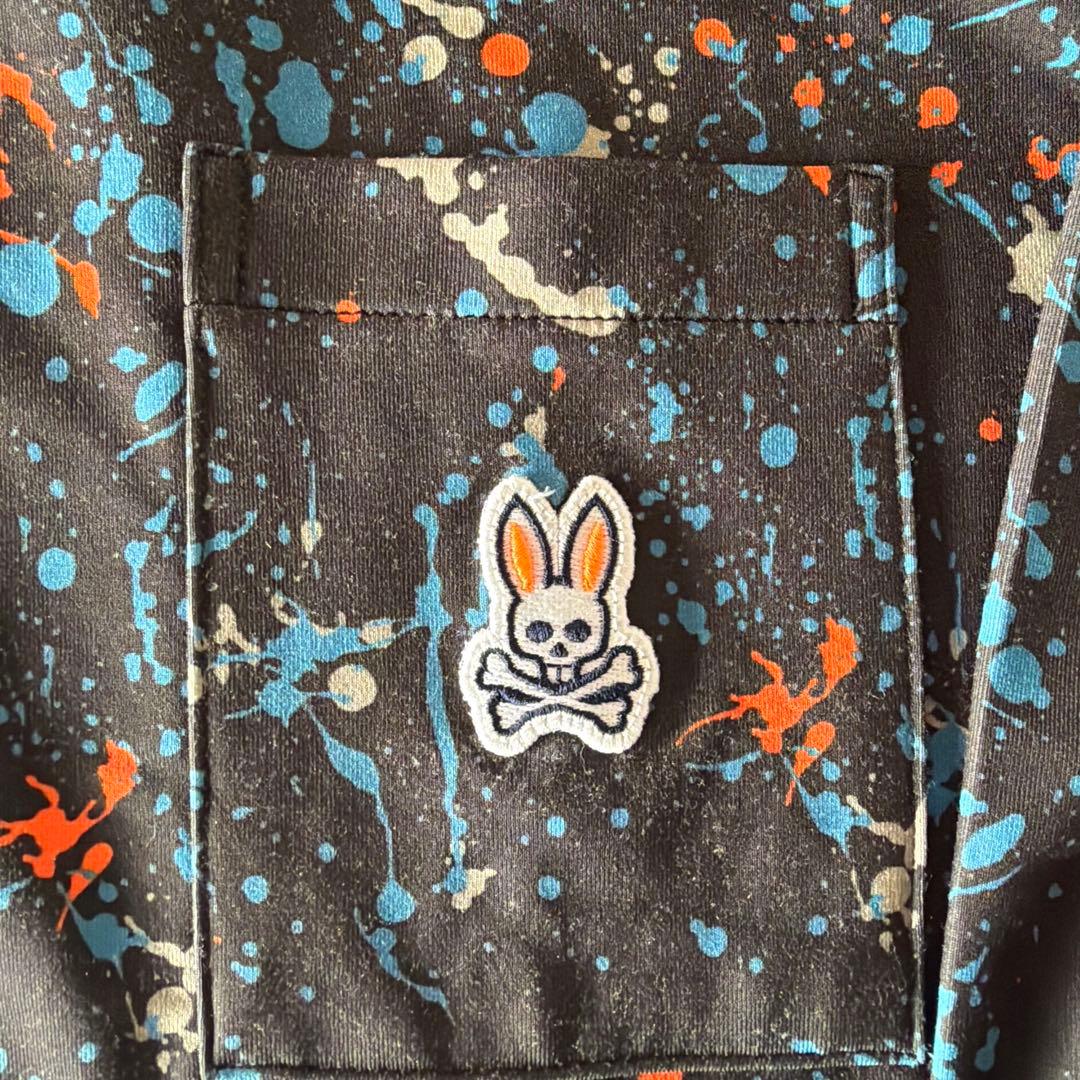 【新品】PSYCHO スプラッターパターン 長袖シャツXL