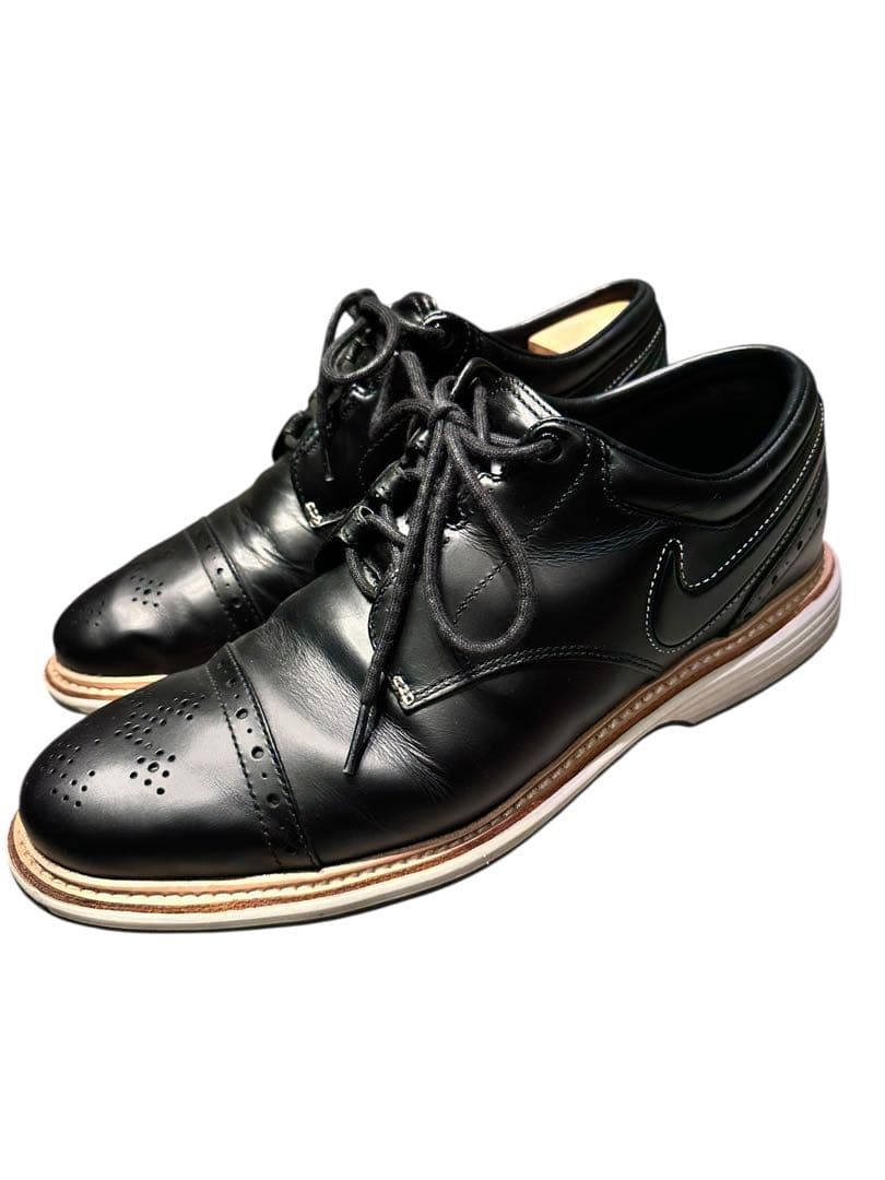 28.0㎝ 本革 NIKE GOLF ルナクレイトン レザー628536-001