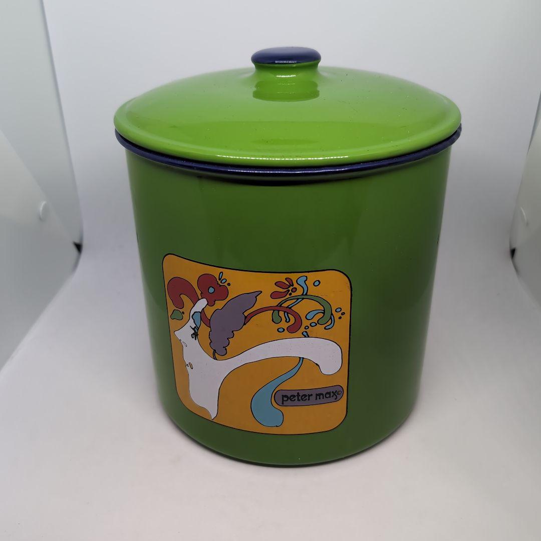 レトロ☆ 激レア品 Peter max ホーロー容器