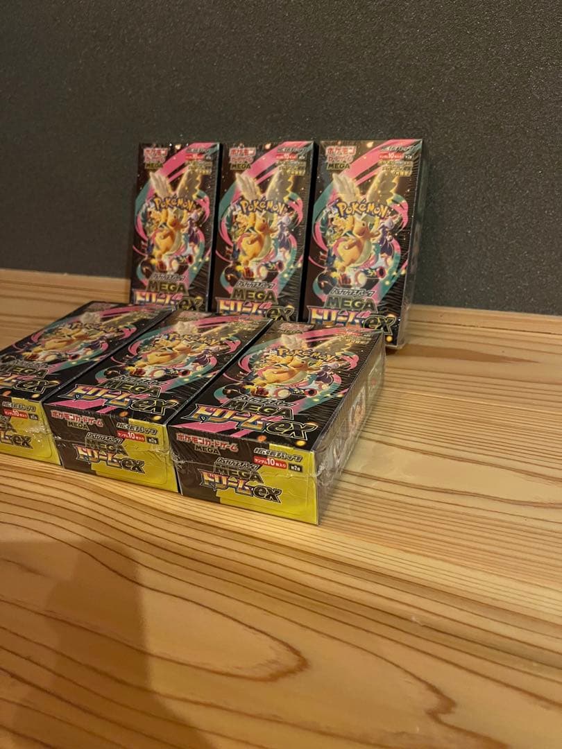 ネ*ミ様 シュリンク付きポケモンカードゲームMEGAドリームex 6BOX